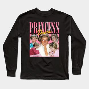 VINTAGE BOOTLEG PRINCESS DIANA 90S Long Sleeve T-Shirt